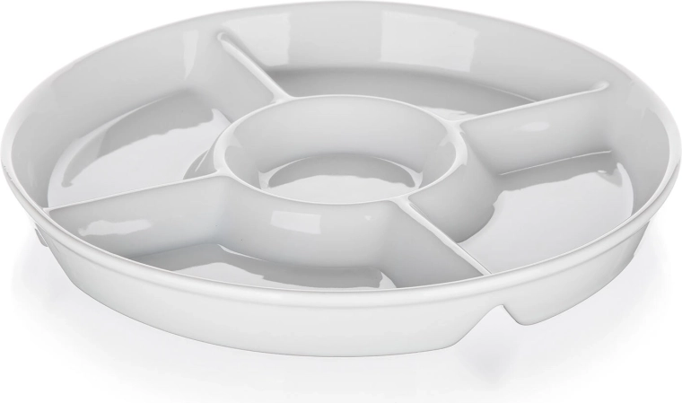 Dělená servírovací miska z porcelánu BIANCA 30 cm