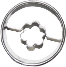 Vykrajovátko na cukroví kolečko hladké s květem