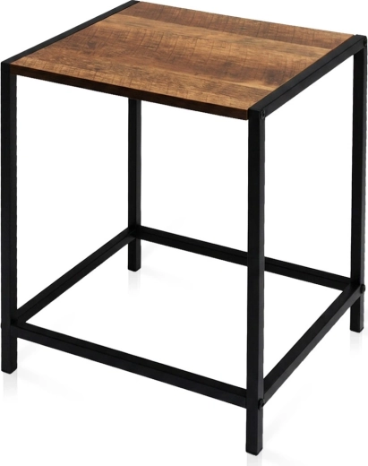 Kovový odkládací stolek s MDF deskou 32,5 × 28 × 37,5 cm