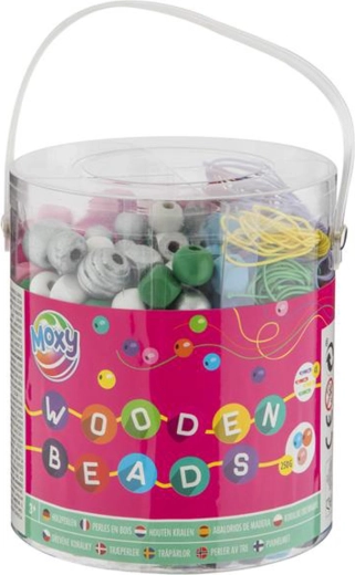 Dřevěné korálky 250 g
