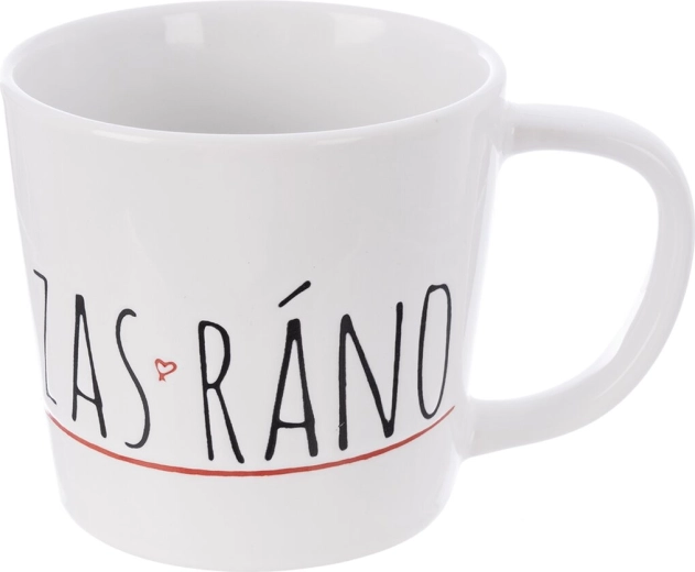 Keramický hrnek ZAS‑RÁNO bílý 350 ml
