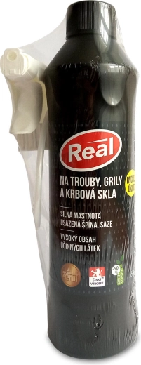 Real čistič na trouby, grily a krbová skla 550 g