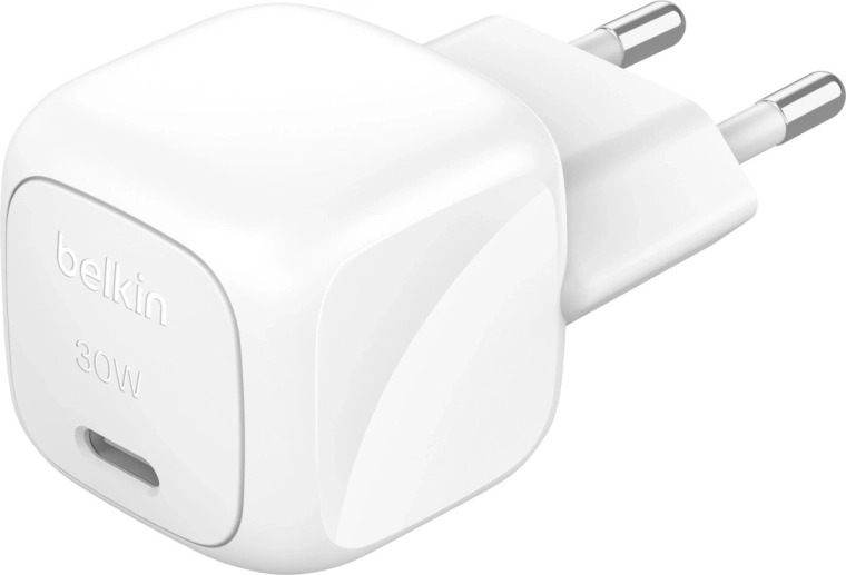 Bílá síťová nabíječka USB-C 30 W PD PPS
