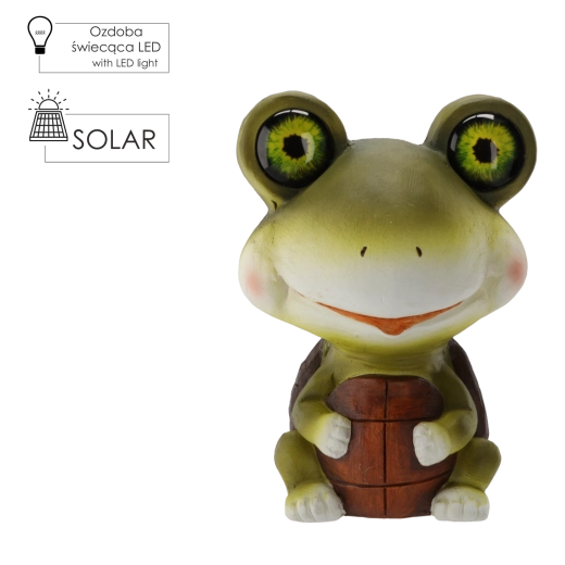 Zahradní solární figurka želvy s LED osvětlením