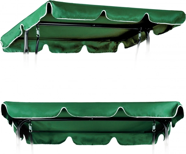 Voděodolná stříška na zahradní houpačku 200 × 120 cm zelená MultiGarden