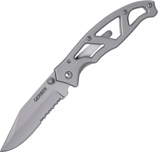 Gerber Paraframe I Serrated kapesní nůž 7,5 cm celokovový