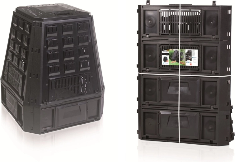 Kompostér Evogreen 630 l – černý, bez obalu