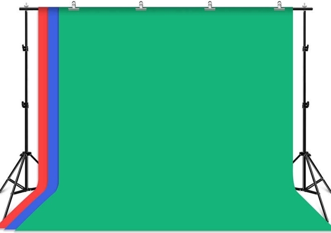 Podpěra pro fotografické pozadí Puluz se 3 barevnými pozadími