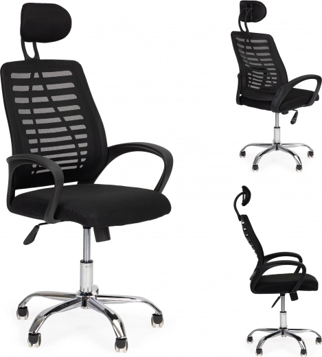 Kancelářská židle s hlavovou opěrkou a houpací funkcí ModernHome