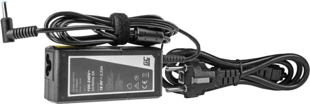 Napájecí adaptér Green Cell Pro 65 W 19,5 V 3,33 A pro notebooky HP (konektor 4,5 × 3,0 mm s kolíkem)