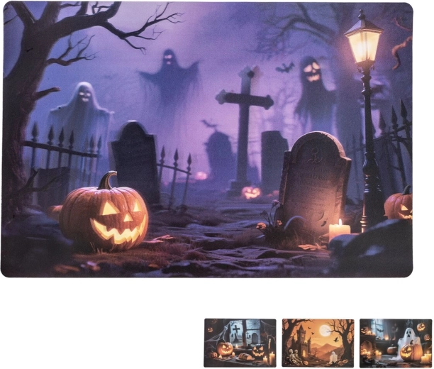 Halloweenové prostírání 42 × 28 cm, mix dekorů - 1 kus