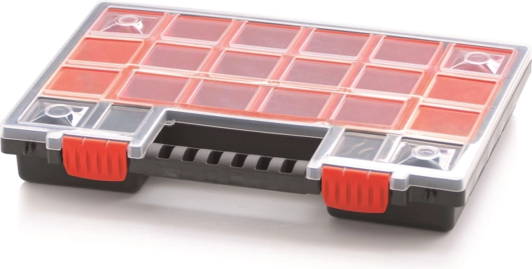 Plastový organizér s 11 vyjímatelnými krabičkami NORB