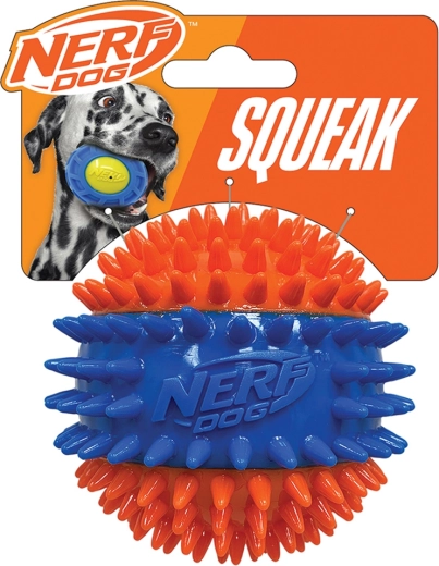 Nerf Dog pískací míček s výstupky 6,9 cm