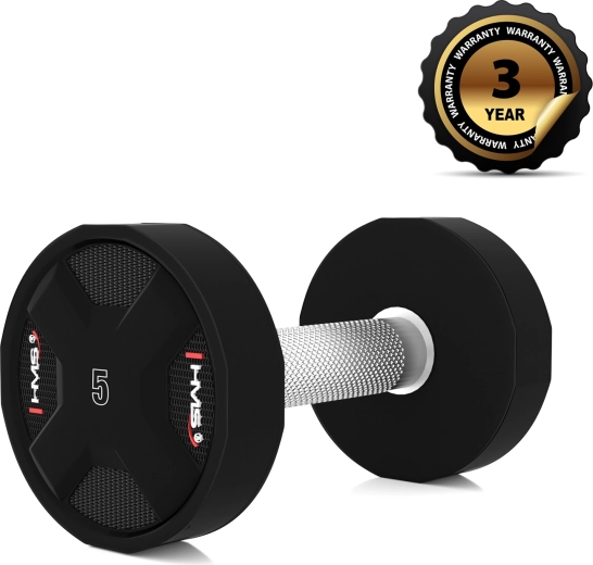 Polyuretanová jednoruční činka HMS HPC 5 kg