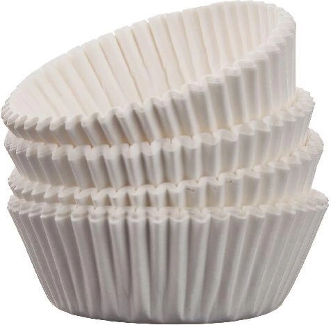 Papírové cukrářské košíčky 4,5 cm – bílé, 100 ks