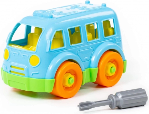 Autobus stavebnice + šroubovák