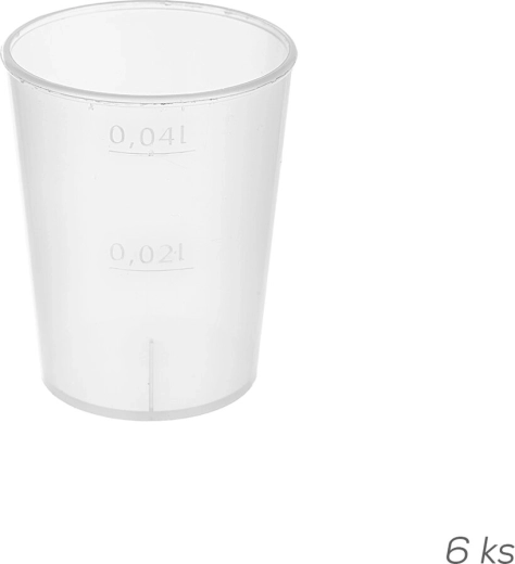 Odměrka na tekutiny 50 ml z plastu UH (6 ks)