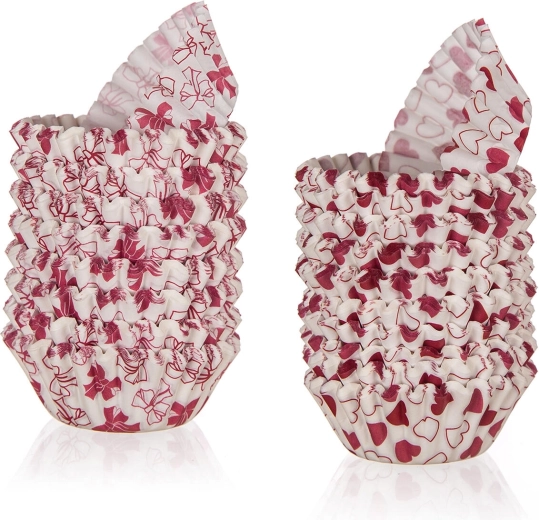 Papírové cukrářské košíčky love 5,5 × 1,7 cm, 200 ks