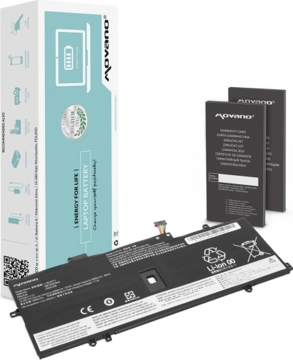 Baterie Movano pro Lenovo ThinkPad X1 Yoga 4/5 a ThinkPad X1 Carbon 7/8 (3325 mAh, 51 Wh)