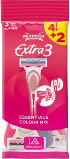 Wilkinson Extra3 Beauty dámské jednorázové holítko 4+2 ks