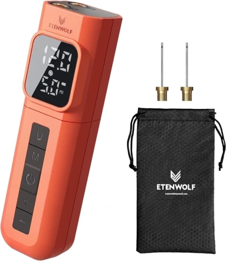 Elektrická pumpa na míče Etenwolf P200 oranžová