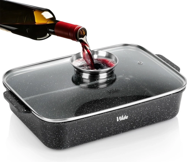 Granitová pekáč s poklicí Granitica 3,5 l, 35 × 23 × 12 cm