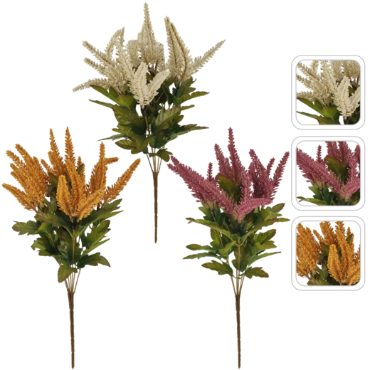 Umělý svazek vřesu 44 cm – mix barev