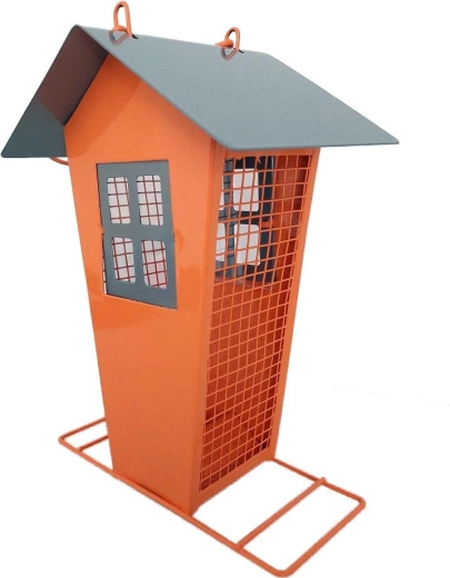 Ptačí krmítko domeček z kovu