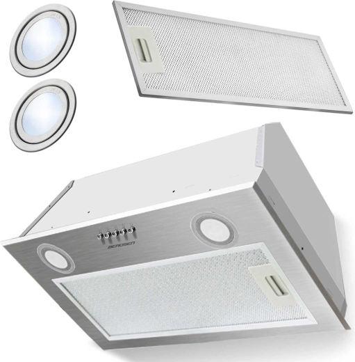 Vestavný podskříňkový odsavač par 60 cm nerez