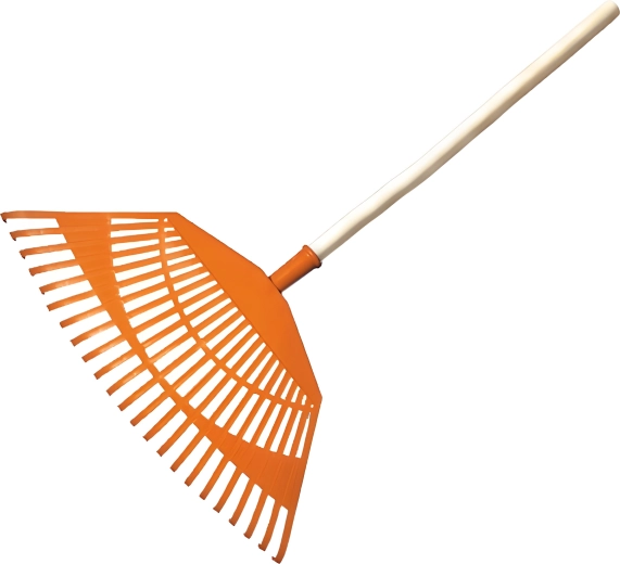 Vějířové hrábě s násadou 23 planžet