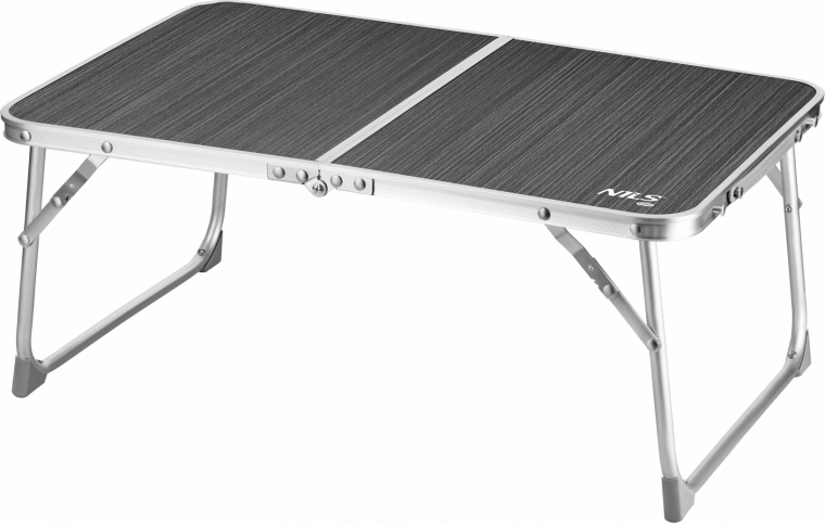 Skládací kempingový stůl 60 × 40 × 25 cm tmavě šedý