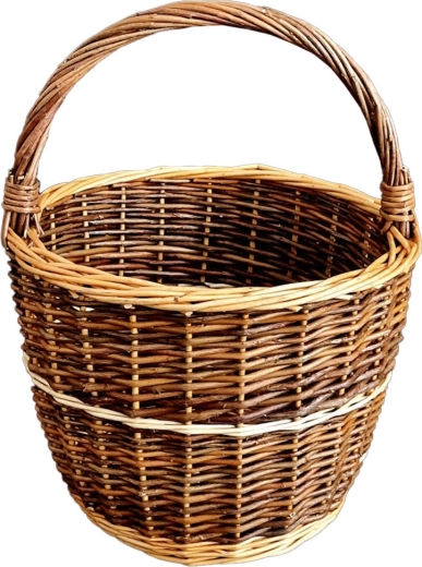 Koš z neloupaného proutí průměr 30 cm