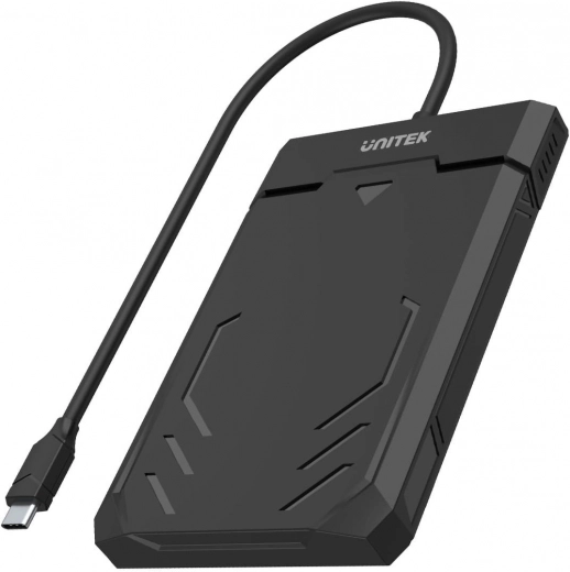 externí box UNITEK pro 2,5" SATA SSD/HDD s USB‑C, UASP, 5 Gbps