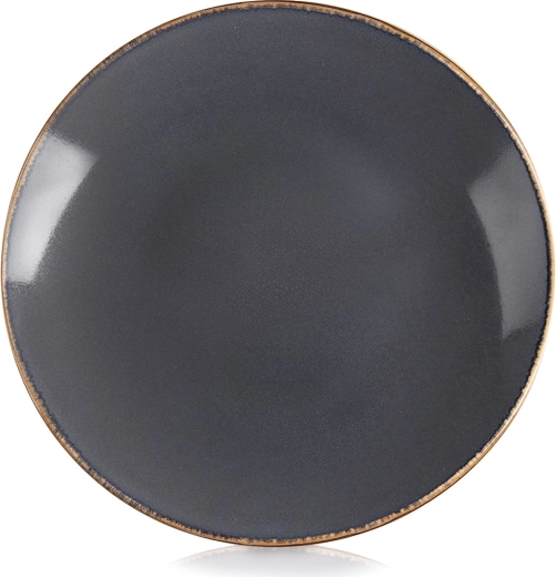Orion Glaze mělký keramický jídelní talíř šedý 27 cm