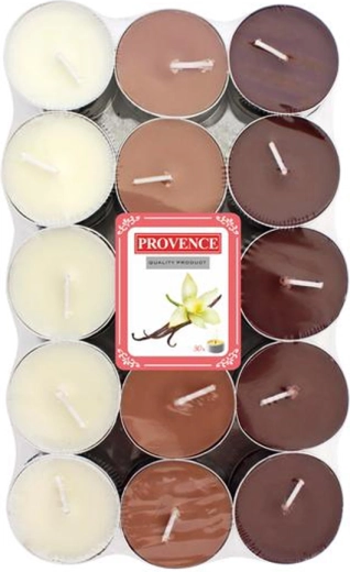 Vonná čajová svíčka Provence vanilka 30 ks
