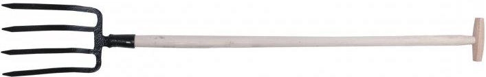 Rycí kované široké vidle s T násadou 90 cm