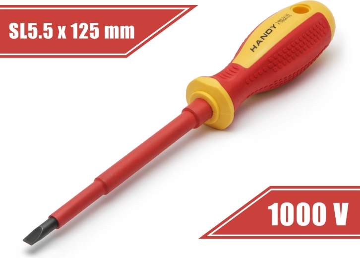 Izolovaný plochý šroubovák 5,5 × 125 mm do 1000 V