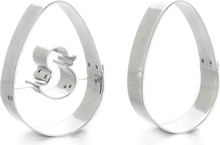 Sada vykrajovátek na cukroví vejce 2 ks