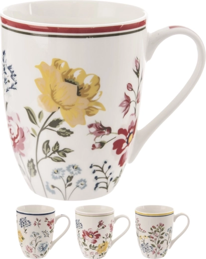 Porcelánový hrnek květ 350 ml – mix dekorů