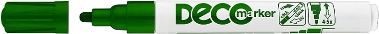 Dekorativní lakový popisovač ICO Deco, zelený
