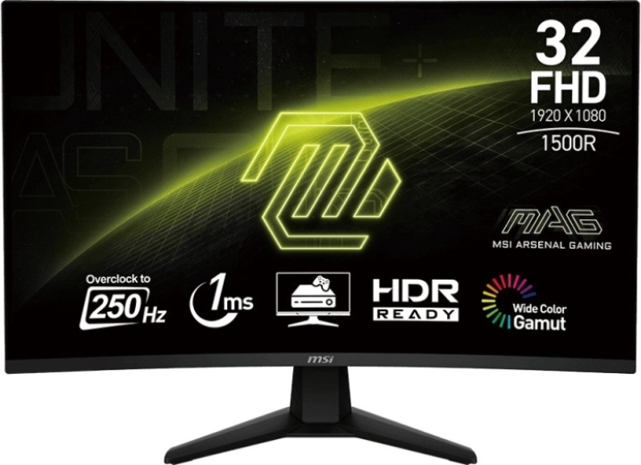 Monitor 31,5" MAG 32C6X LED FHD zakřivený 250 Hz černý