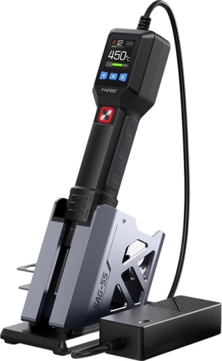 Fnirsi SAG-55 Plus inteligentní horkovzdušná pistole pro SMD