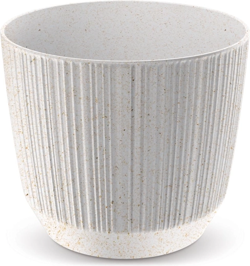Květináč Ryfo Eco Wood 14,6 cm – bílý