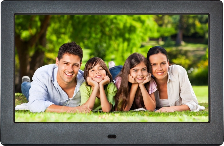 Digitální fotorámeček 10,1" IPS s videem a dálkovým ovládáním, černý