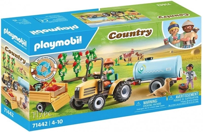 Playmobil Country Traktor s Cisternou na Vodu