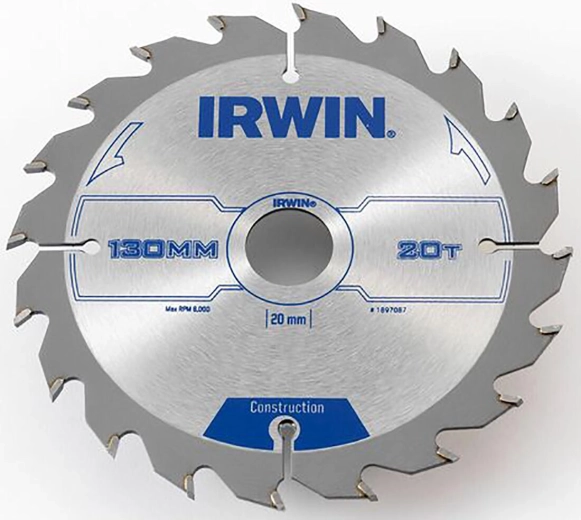 Pilový kotouč IRWIN 130 mm, 20/16 mm, 20 zubů, tenký řez
