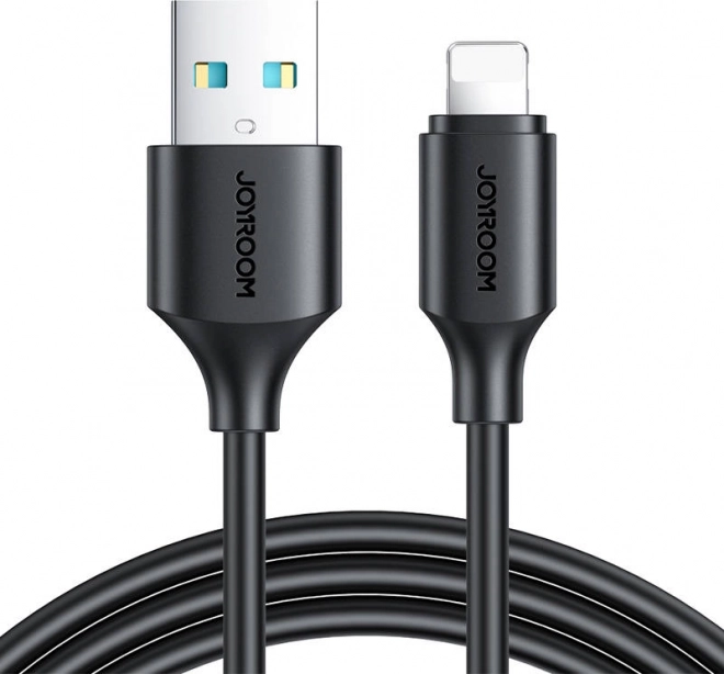 Joyroom USB-A na Lightning kabel 0,25 m 2,4 A černý
