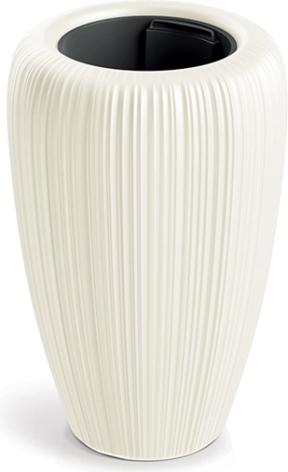 Květináč Orobo průměr 29 cm bílá čokoláda