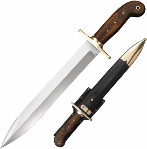 Cold Steel 1849 Rifleman’s Knife sběratelský nůž z růžového dřeva s koženým pouzdrem 30,5 cm