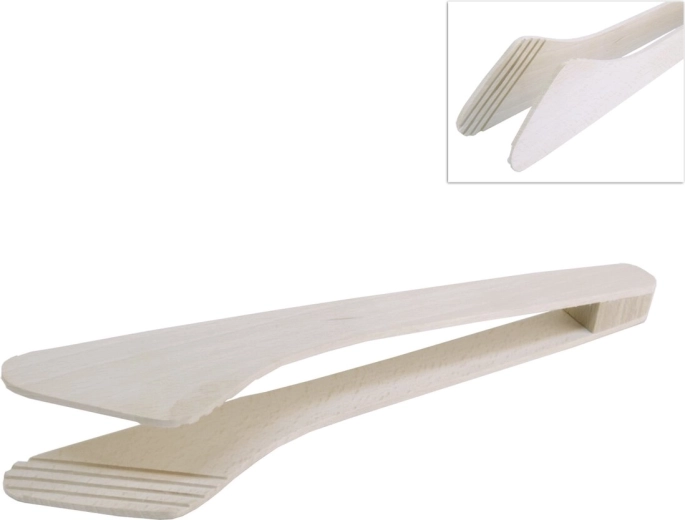 Dřevěné kleště-obracečka 29,5 cm